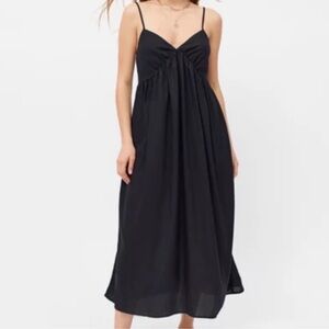 Urban Renewal Black Linen Midi Dress